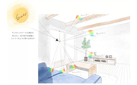 木製スタンド式サンキャッチャー ”Sonnenschein”「3連ボール」　【12203-0197】