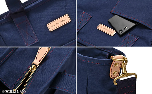 ボックス型2WAYトート　ライトブラウン　【12203-0388-1】