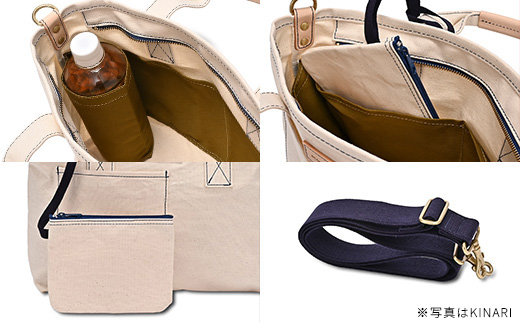 手提げショルダー　ネイビー　【12203-0379-1】