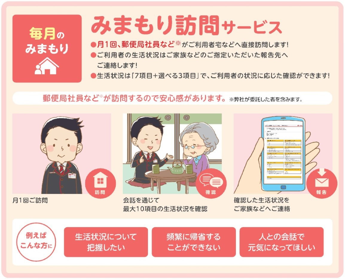 郵便局のみまもり訪問サービス（6か月）　【12203-0090】