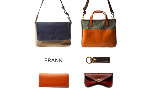 牛革かぶせ×帆布 横型ショルダーバッグ　キャメル　【12203-0375-4】