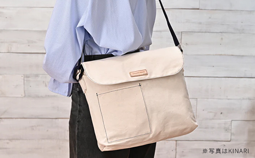 かぶせショルダー　カーキ　【12203-0381-2】