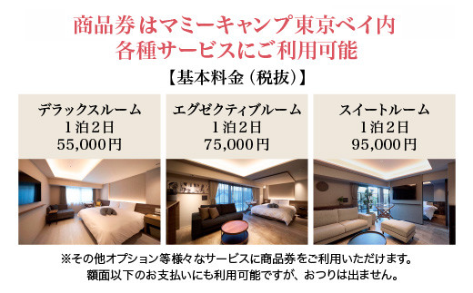 マミーキャンプ東京ベイ　産後ケア宿泊施設利用券　30万円分　【12203-0453】