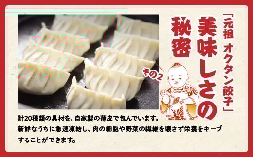 元祖オクタン餃子（焼き餃子18個入×4パック）　【12203-0130】