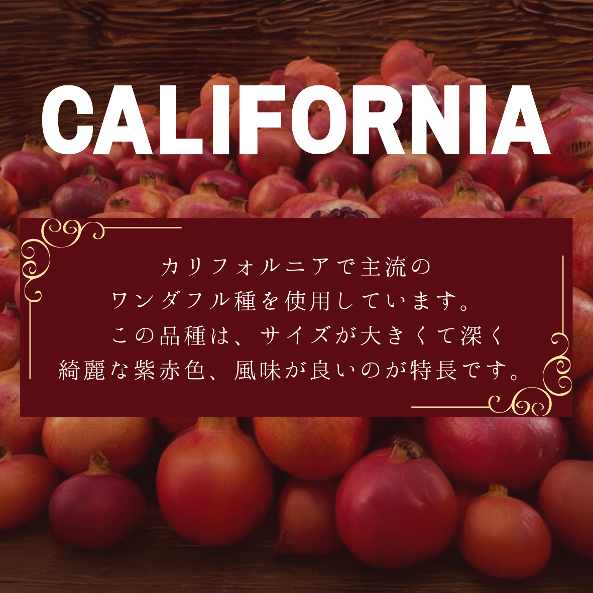 成城石井 カリフォルニア産ザクロ100%ジュース(C06)