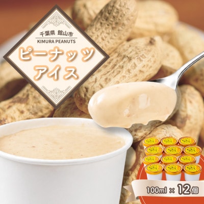 木村ピーナッツの濃厚ピーナッツアイス(12個)【配送不可地域：離島】【1738426】