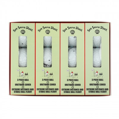 【Sea Sauna Shackオリジナル】ロゴ ゴルフボール ホワイト【1668829】