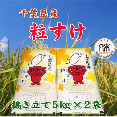 令和6年産千葉県産粒すけ精米10kg(5kg×2袋)【1576584】