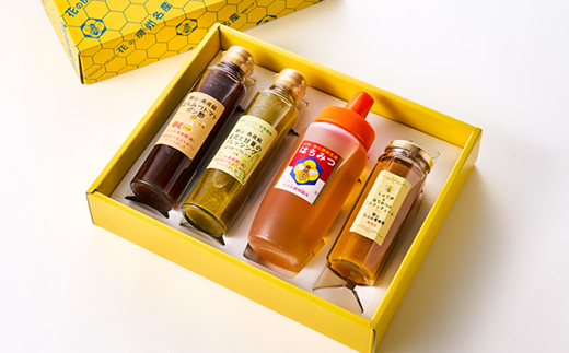 ひふみ養蜂園 はちみつ・ドレッシング・トマトポン酢・しょうがジャムのセット【1486519】