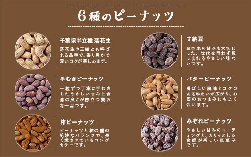 落花生&豆菓子6種類アソートボックス【1693358】