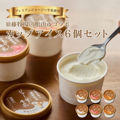 須藤牧場 館山市コラボカップアイス 6個セット(ミルク・いちご・マンゴー　各2個)【配送不可地域：離島】【1486763】