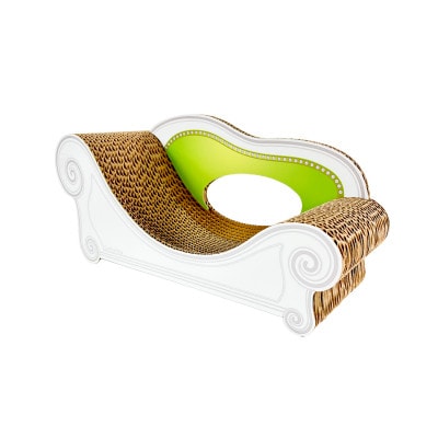 子猫のおしゃれ爪とぎ「カリカリーナmicio」モスグリーン【1660910】