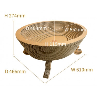 猫のおしゃれ爪とぎ「カリカリーナPace」グランデサイズ【1660917】