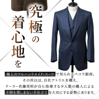 【有効期限3年】ペコラ銀座 オーダースーツ仕立補助券(3万円相当)/贈答利用可【1486738】