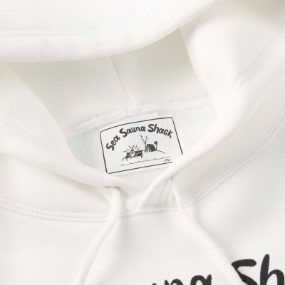 【Sea Sauna Shackオリジナル】ロゴフーディ ホワイト Lサイズ【1668835】