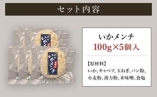 【1日1000個完売 16秒に1個売れているいかメンチ】いかメンチ5個 ふるさと納税 いか イカ メンチ イカメンチ いかめんち 海鮮 シーフード 千葉県 木更津市 KCF002