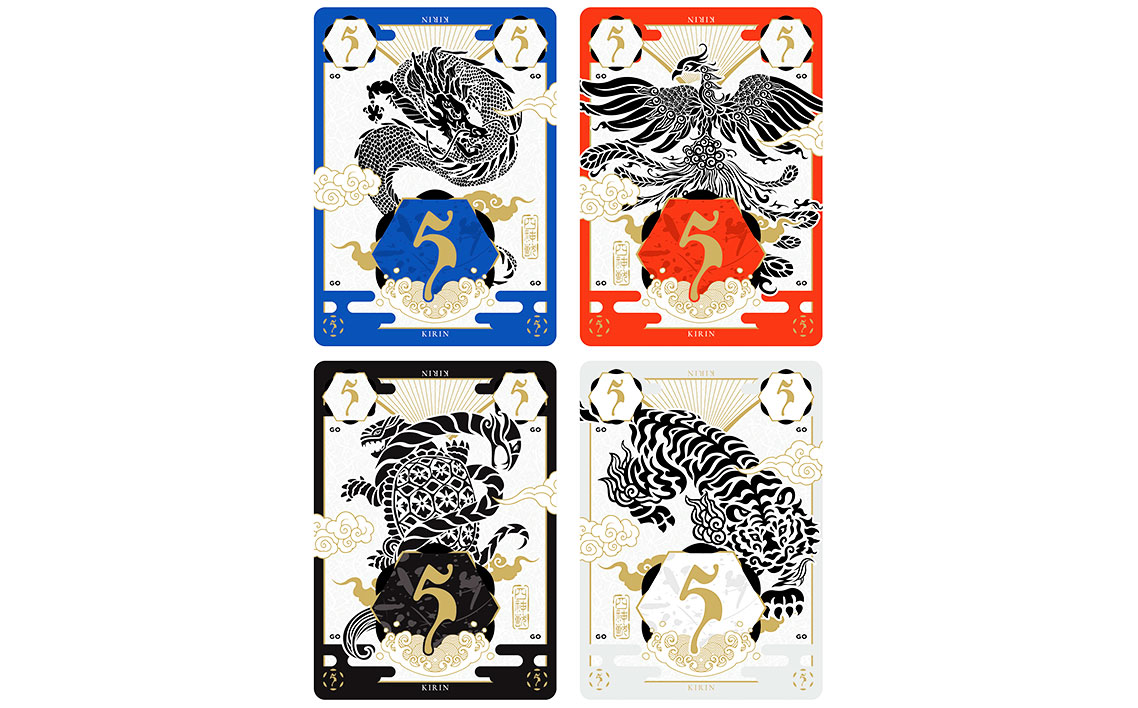 麒麟　×1箱 ／ カードゲーム ボードゲーム トリックテイキング 戦略カードゲーム 神獣モチーフ 和風テーマ 麒麟 四神 4人ゲーム テーブルゲーム 駆け引きゲーム 思考ゲーム ゲーム好き向け ルール簡単 プレゼント ゲーム会 ファミリーゲーム おしゃれゲーム 千葉県 No.391