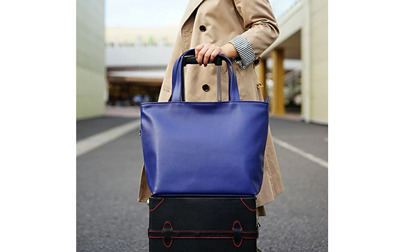 PVCレザーキャリーオンバッグ「with」（マスタード） No.256-04