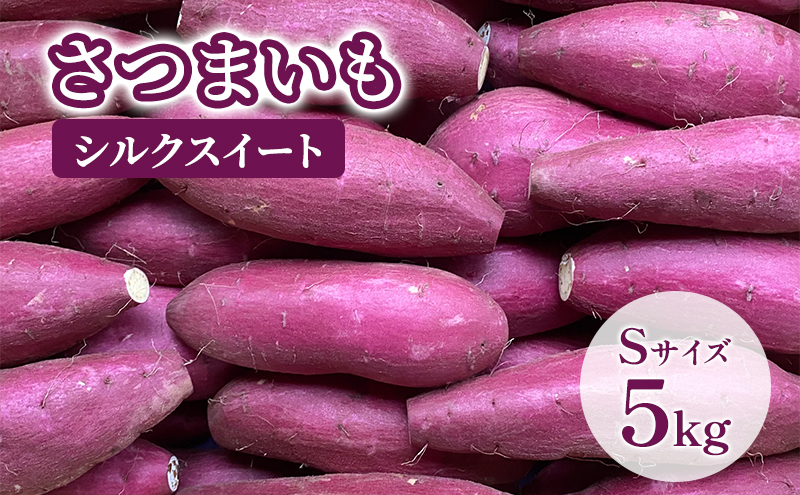 【Sサイズ】さつまいも5kg（シルクスイート） サツマイモ 薩摩芋 焼き芋 やきいも ヤキイモ 天ぷら 大学いも おやつ スイーツ スイートポテト 農家 産地直送 成田市 千葉県