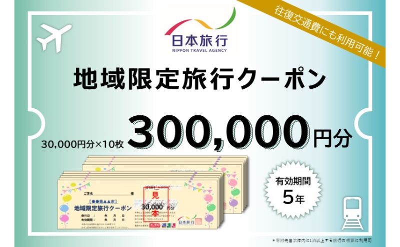 千葉県成田市　 日本旅行　地域限定旅行クーポン300,000円分 宿泊・体験