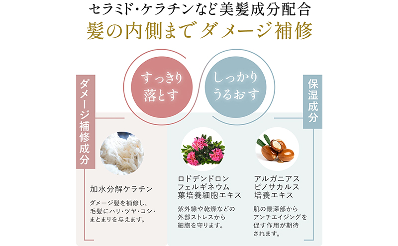 ノンシリコンアミノ酸シャンプー/コンディショナー 衣薫（ころもかおる）ボトルセット ドライヘア ダメージヘア 地肌に優しい 天然由来成分 髪滑らか サラり 艶髪 頭皮ケア