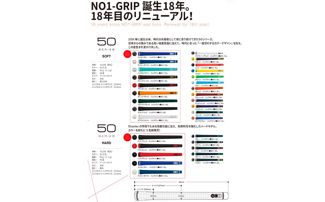 NO1GRIP　5本セット