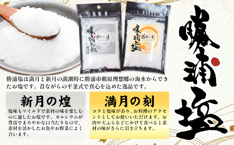 勝浦塩 (満月の刻・新月の煌)と 勝浦タンタンメンセット 一般社団法人勝浦市観光協会《30日以内に出荷予定(土日祝除く)》千葉県 勝浦市 担々麺 勝浦塩【配送不可地域あり】