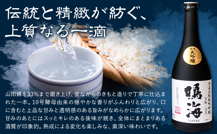 勝浦の大吟醸 720ml・2本入セットE 鳴海 きもと 純米 大吟醸720ml 腰古井 大吟醸720ml 有限会社　滝口商店《30日以内に出荷予定(土日祝除く)》千葉県 勝浦市 日本酒 酒 純米 吟醸