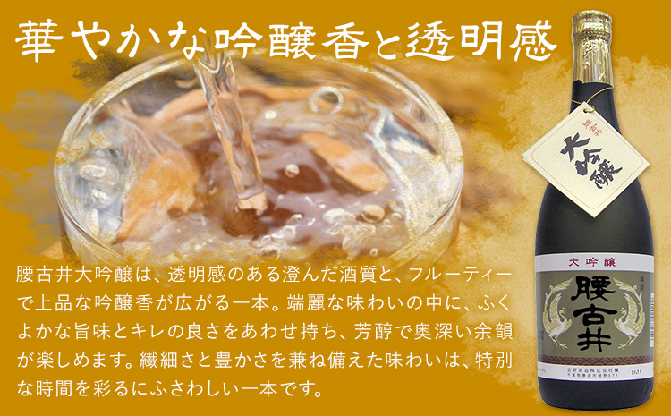 勝浦の大吟醸 720ml・2本入セットE 鳴海 きもと 純米 大吟醸720ml 腰古井 大吟醸720ml 有限会社　滝口商店《30日以内に出荷予定(土日祝除く)》千葉県 勝浦市 日本酒 酒 純米 吟醸