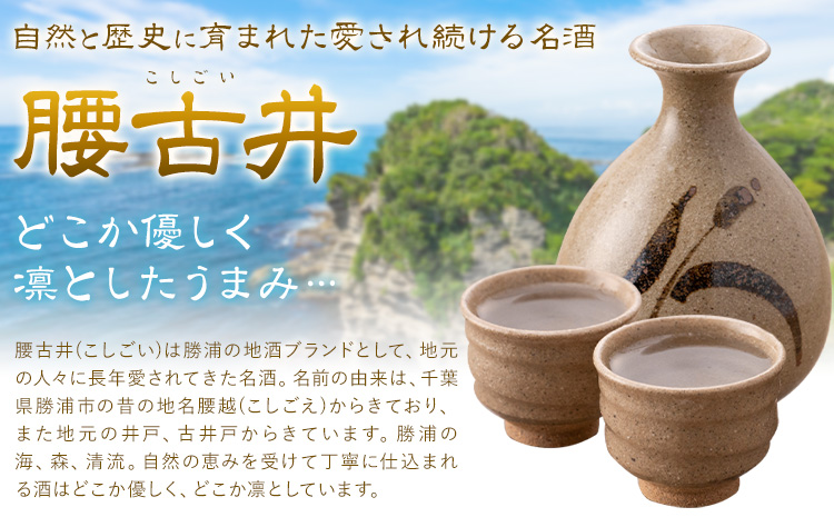 日本酒 腰古井 純米酒 1800ml 1.8L 1本 有限会社 滝口商店《30日以内に出荷予定(土日祝除く)》千葉県 勝浦市 日本酒 酒 純米
