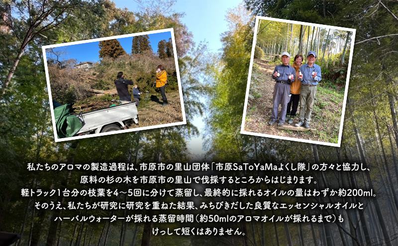 杉、ひのき、クロモジハーバルウォーター　各100ml 3本セット スギ ヒノキ 芳香浴 マスクスプレー ルームスプレー ハーバルウォーター  市原市 千葉県