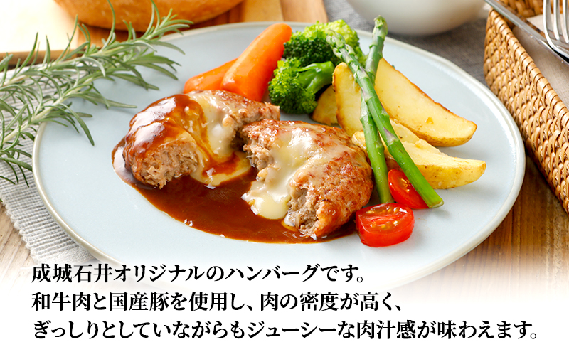 成城石井 ハンバーグステーキ チーズ 6個 肉料理 惣菜 洋食 おかず 夕飯 晩御飯 ランチ お弁当 ジューシー 温めるだけ 湯銭調理 手軽 時短 簡単 本格的 食べ物 
