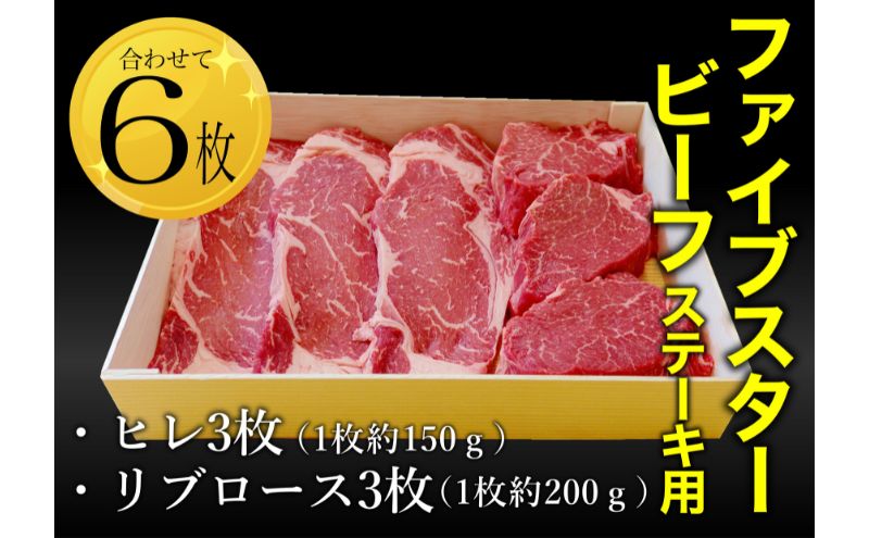 ファイブスタービーフステーキセット（ロース3枚、ヒレ3枚）ステーキ肉 肉 牛 牛肉 ニュージーランド産 市原市 千葉