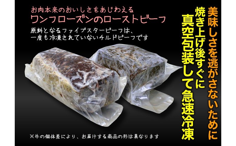 ファイブスタービーフローストビーフ サーロイン800g・モモ800g