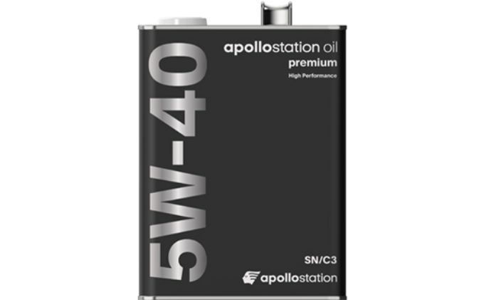 エンジンオイル apollostation oil premium 5W-40 SN/C3 雑貨 日用品