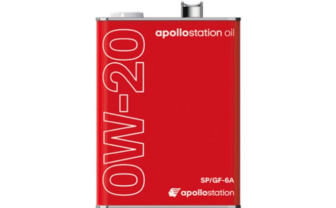 エンジンオイル apollostation oil 0W-20SP/GF-6A 雑貨 日用品