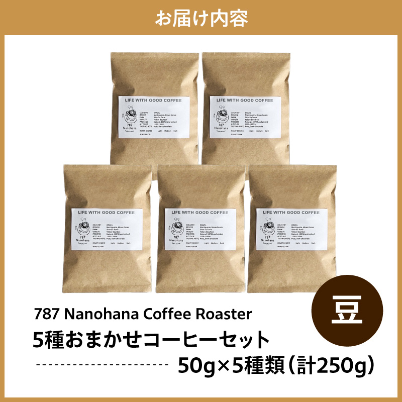 縲占ア縲787 Nanohana Coffee Roaster 5遞ョ縺贋ササ縺帙そ繝繝 蜷50g