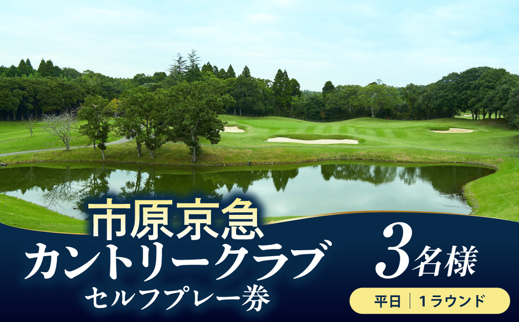 市原京急カントリークラブ 平日 セルフプレー券 利用券 3名様