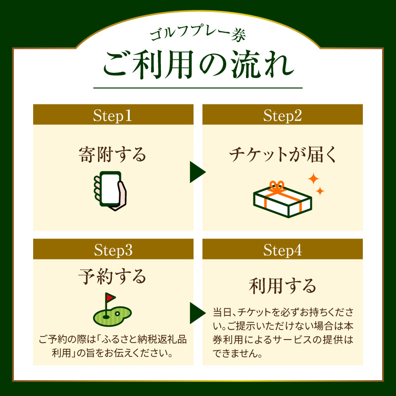 ちばパブ（CPGカントリークラブ）セルフプレー券昼食付【平日1名様】3枚