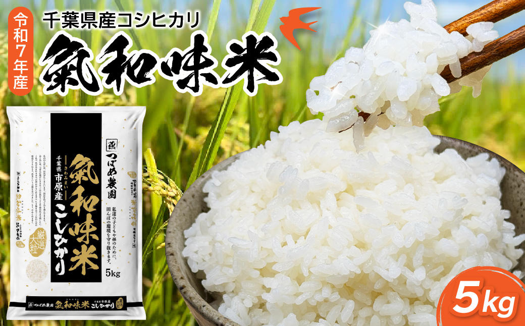 令和7年産「気和味米」千葉県産コシヒカリ 白米 5kg