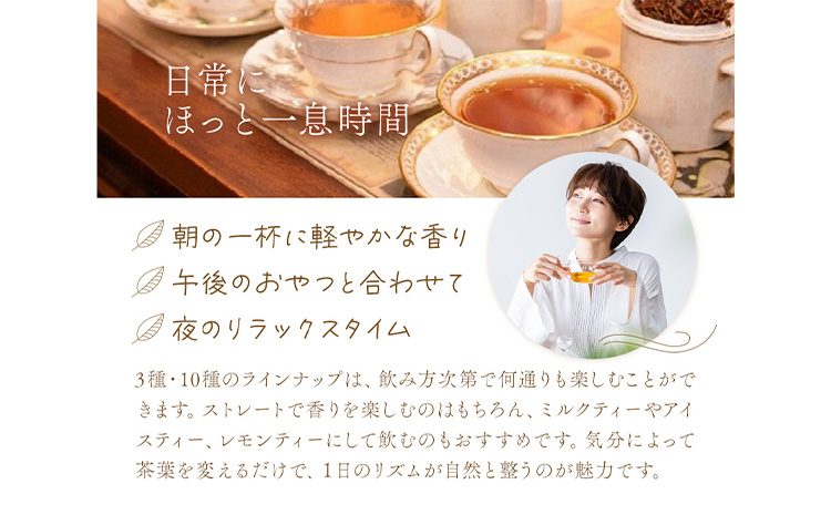 人気のリーフティー 10種類 MISTYWICK有限会社《30日以内に出荷予定(土日祝除く)》千葉県 我孫子市 紅茶 フレーバー