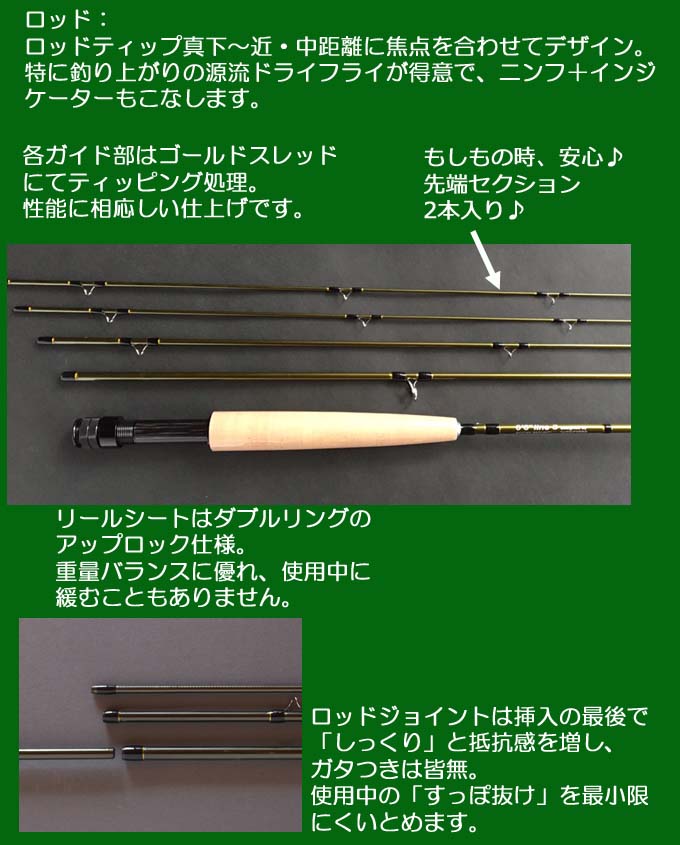 ツインモーション・フライタックルset（6ft6in#3）