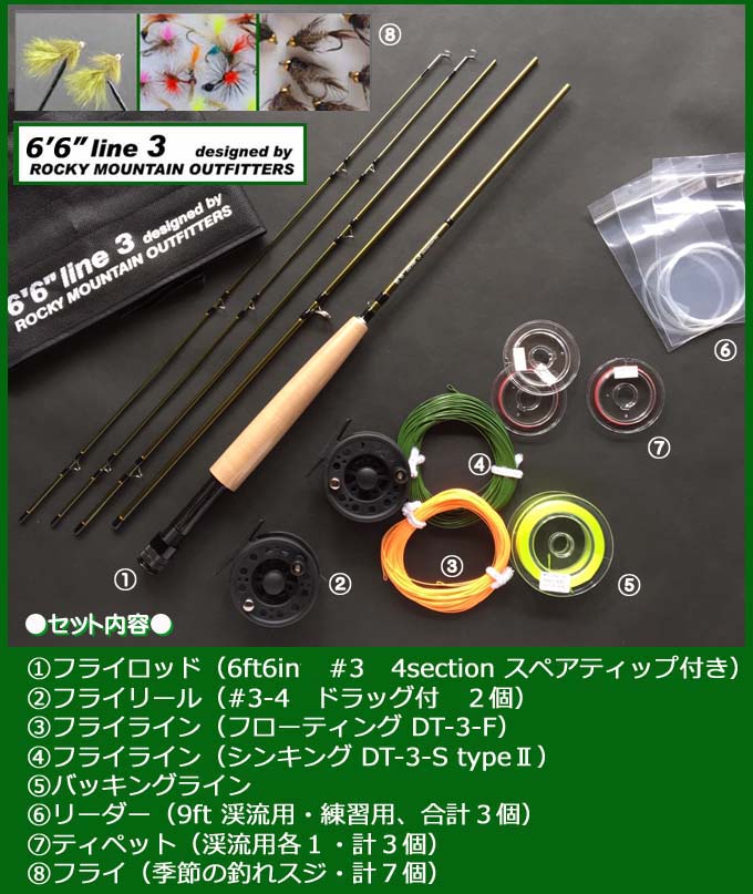 ツインモーション・フライタックルset（6ft6in#3）