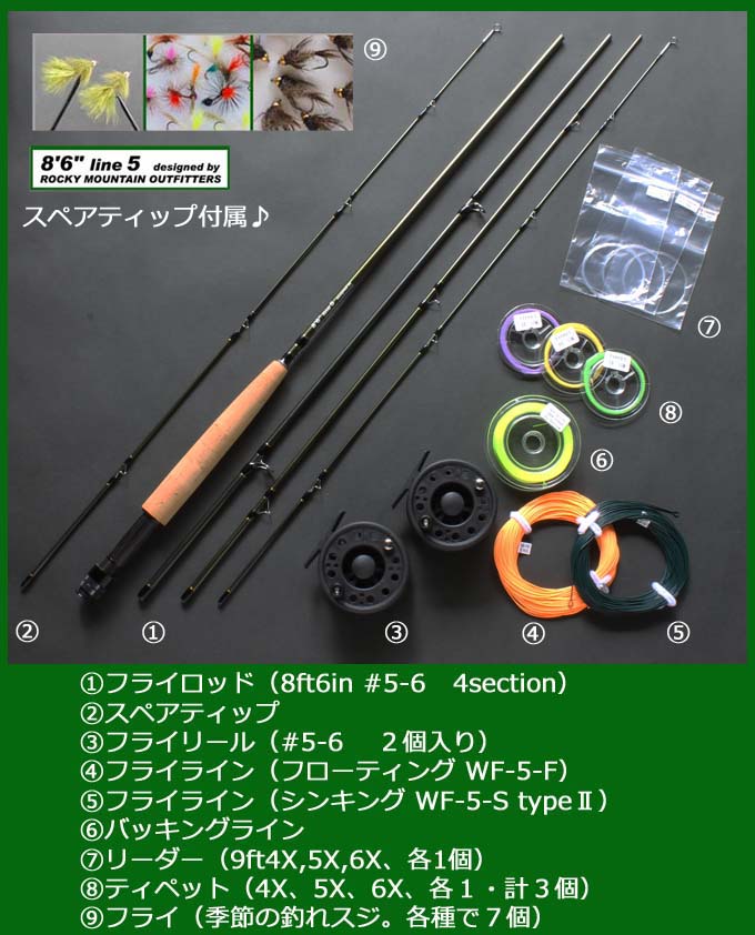 ツインモーション・フライタックルset（8ft6in#5）
