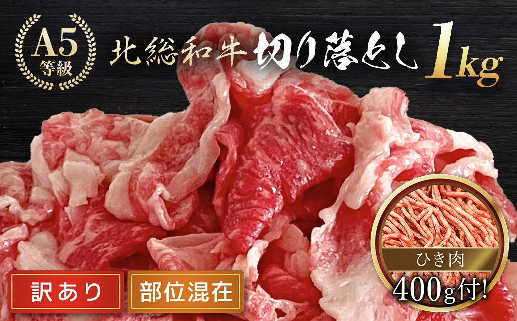 【訳あり】Ａ５ランク 北総和牛 切り落とし 1kg （部位混在）＋ひき肉セット（200g×2） / 訳あり わけあり 訳アリ 北総 和牛 牛肉 牛 切り落とし ひき肉 セット 黒毛和種 冷凍 国産牛肉 国産牛 ブランド牛 肉 国産 ランキング a5 Ａ５ A5 人気 TMC005