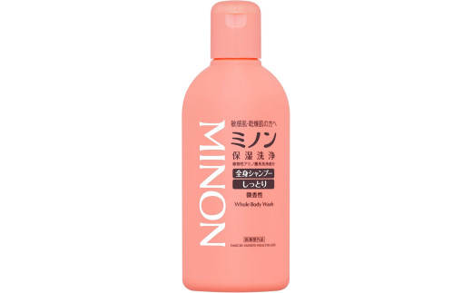 ミノン全身シャンプーしっとりタイプ　120ml・450ml：各1本　詰替用（380ml）1個　ミノンスキンソープ2個セット / 敏感肌 乾燥肌 全身シャンプー ボディシャンプー ボディソープ 液体石鹸 スキンソープ スキン石鹸 石鹸 せっけん ボディケア スキンケア 日用品 ミノン 第一三共ヘルスケア 千葉県 匝瑳市 送料無料