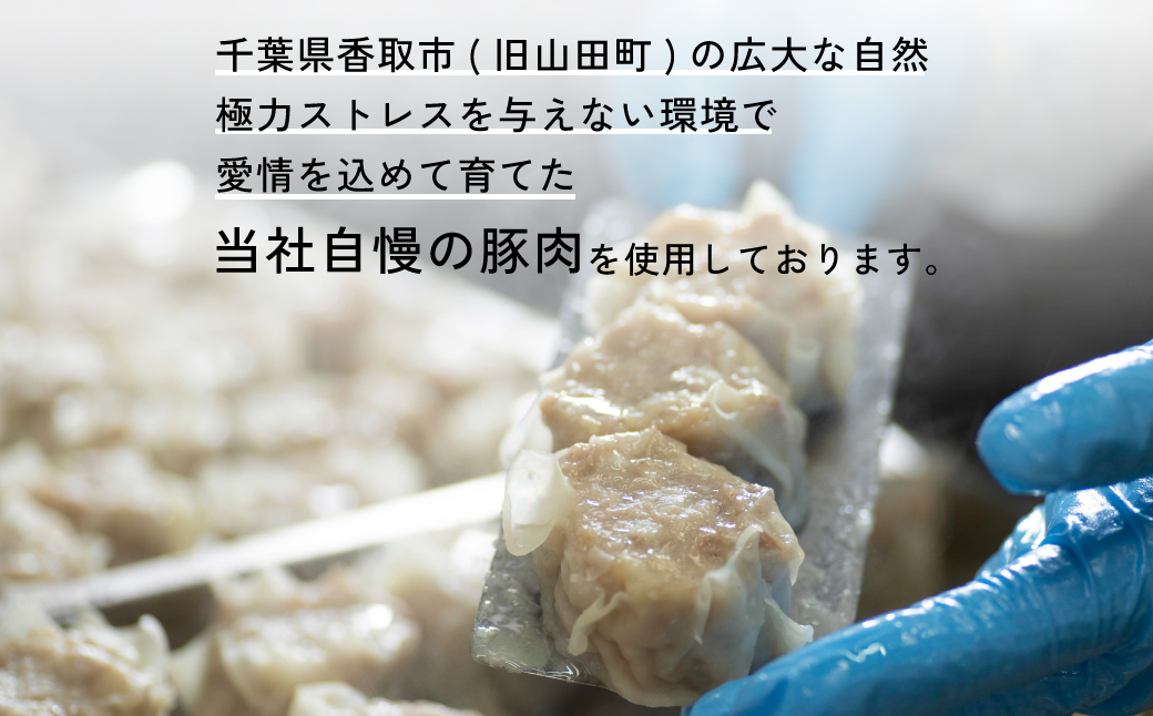 【訳あり】千葉県香取市産三元豚　大粒肉焼売 40個【1kg(50g×20個入)×2パック】 KTRCH004 / 三元豚 焼売 しゅうまい シュウマイ 手包み 中華 大粒 国産 豚肉 おかず つまみ お弁当 お取り寄せ 千葉県 香取市