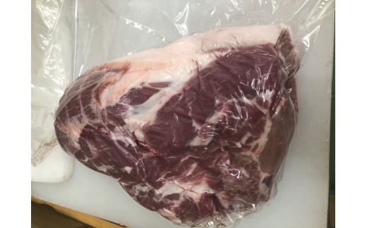 千葉県山武市産　あじわいポーク肩ロース　約2kg ／豚肉 ロース 肩ロース ポーク ブロック肉 豚ロース とんかつ ソテー ぶた肉 ブタ肉 国産 千葉県 山武市   SMBT002 