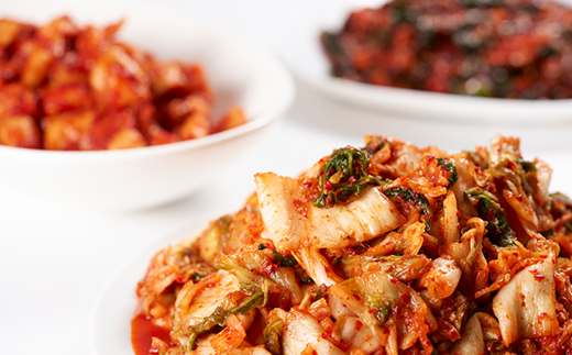 森川の手作りキムチ「ピリカ」3種【配送不可地域：離島】【1398088】