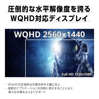 ゲーミングモニター23.8-24.5型ワイド WQHD165Hz対応リファビッシュ品【1467012】